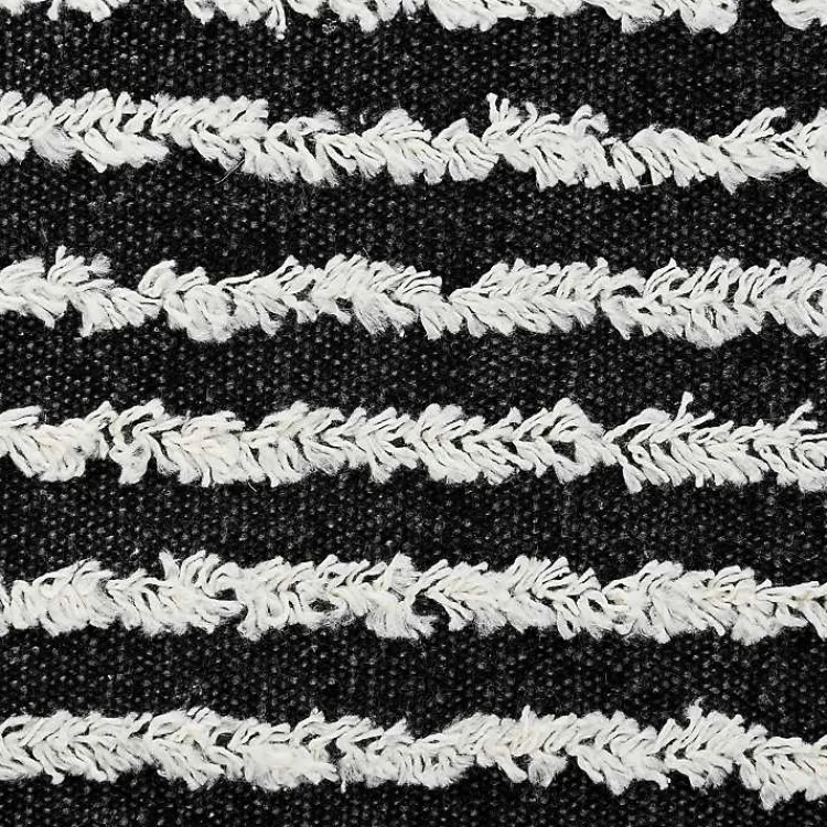 Clearance Black Wispy Ways Tufted Stripe Lumbar Pillow Pillows