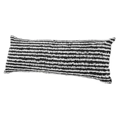 Clearance Black Wispy Ways Tufted Stripe Lumbar Pillow Pillows