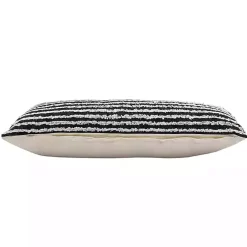 Clearance Black Wispy Ways Tufted Stripe Lumbar Pillow Pillows