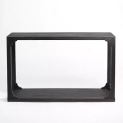 Kirklands Home Entryway Furniture|Wood Basni Console Table Black