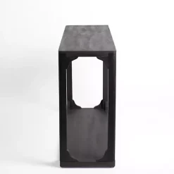 Kirklands Home Entryway Furniture|Wood Basni Console Table Black