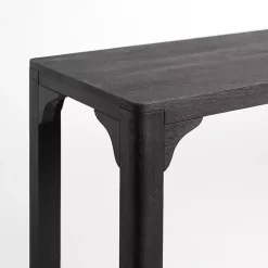 Kirklands Home Entryway Furniture|Wood Basni Console Table Black