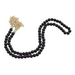 Wood Beaded Tassel Garland Decorative Accents