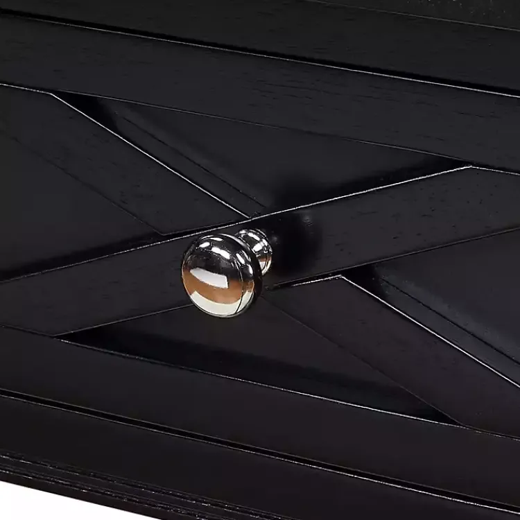 Kirklands Home Accent & End Tables|Wood Charging Traditional Accent Table Black