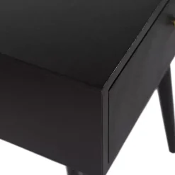 Kirklands Home Accent & End Tables|Wood 1-Drawer Arthur Accent Table Black