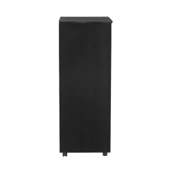 Kirklands Home Office Furniture|Wood 8-Drawer Cary Storage Cart Black