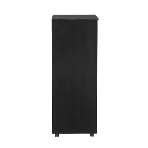 Kirklands Home Office Furniture|Wood 8-Drawer Cary Storage Cart Black