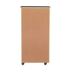 Kirklands Home Office Furniture|Wood 8-Drawer Cary Storage Cart Black