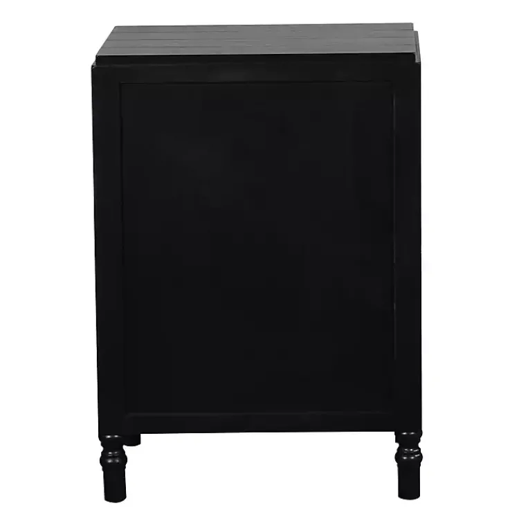 Kirklands Home Nightstands|Wood 3-Drawer Layla Nightstand Black