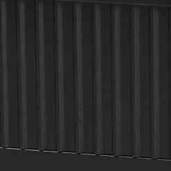 Kirklands Home Beds & Headboards|Wood Fluted Headboard Primrose King Bed Black