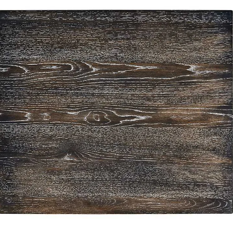 Kirklands Home Kitchen Islands & Bar Carts|Black Wood Linen 3-pc. USB Island and Stool Set