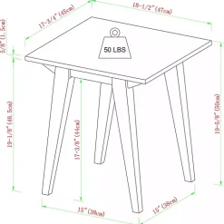 Kirklands Home Accent & End Tables|Wood Minimalist Accent Table Black