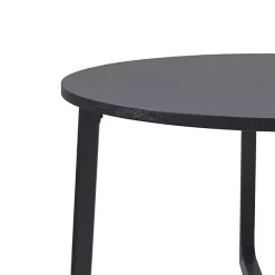 Kirklands Home Dining Tables|Wood Modern Round Dining Table Black