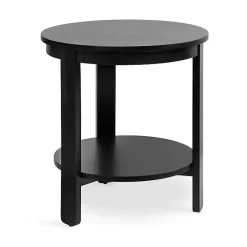 Kirklands Home Accent & End Tables|Wood Round Ford Accent Table Black