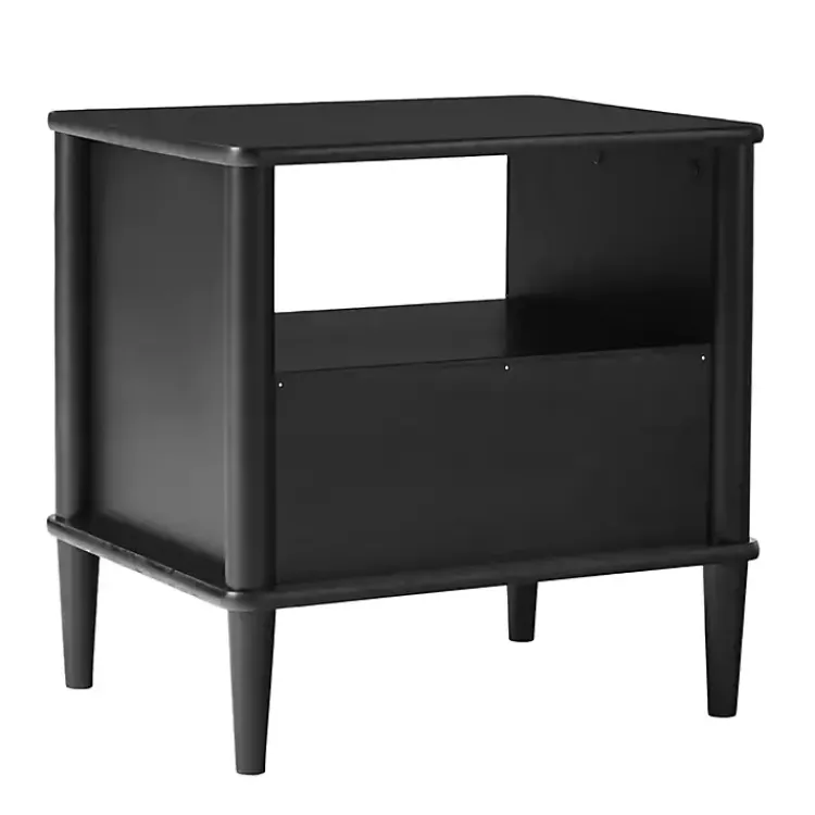 Kirklands Home Nightstands|Wood Spindle Leg Nightstand Black