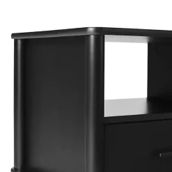 Kirklands Home Nightstands|Wood Spindle Leg Nightstand Black