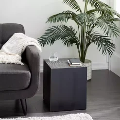 Kirklands Home Accent & End Tables|Wood Square Accent Table Black