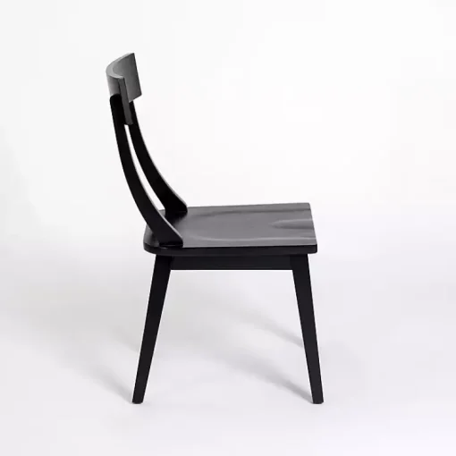 Kirklands Home Dining Chairs|Wood T-Back Dining Chairs, Set of 2 Black