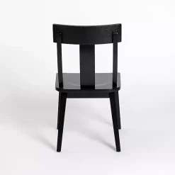 Kirklands Home Dining Chairs|Wood T-Back Dining Chairs, Set of 2 Black