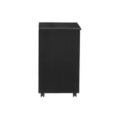Kirklands Home Office Furniture|Wood Wide 6-Drawer Cary Storage Cart Black