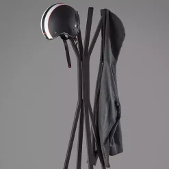 Kirklands Home Entryway Furniture|Black Wooden Tripod Leg Coat Rack