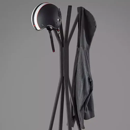 Kirklands Home Entryway Furniture|Black Wooden Tripod Leg Coat Rack