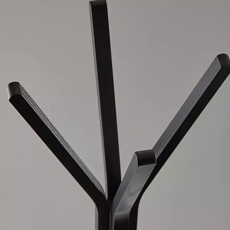 Kirklands Home Entryway Furniture|Black Wooden Tripod Leg Coat Rack