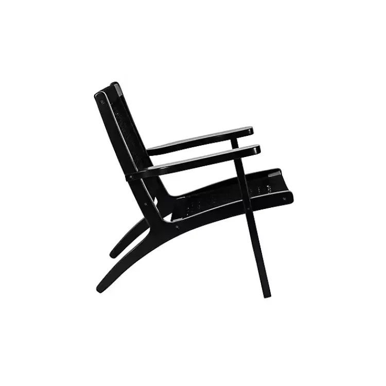 Kirklands Home Accent Chairs|Woven Rope Accent Chair Black