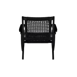 Kirklands Home Accent Chairs|Woven Rope Accent Chair Black