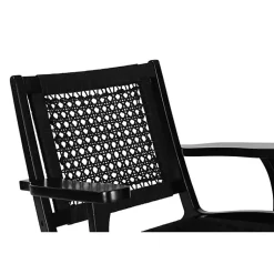 Kirklands Home Accent Chairs|Woven Rope Accent Chair Black