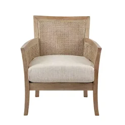 Kirklands Home Accent Chairs|Blake Cane Back Accent Chair Tan