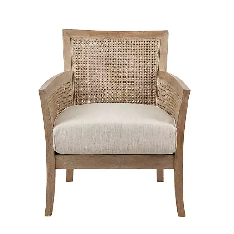 Kirklands Home Accent Chairs|Blake Cane Back Accent Chair Tan