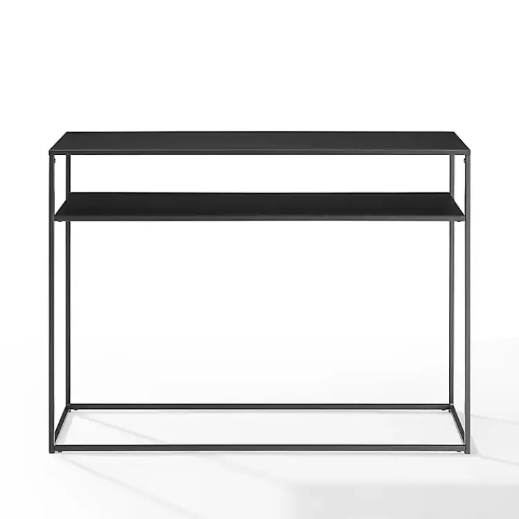 Kirklands Home Entryway Furniture|Blake Simple Metal Console Table Black