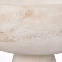 Clearance Blayne Wood Pedestal Bowl Decorative Bowls & Jars