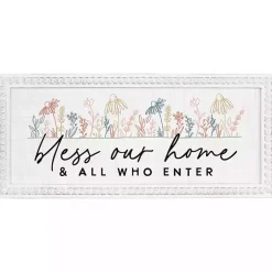 Kirklands Home Wall Quotes & Signs|Bless Our Home Wall Plaque