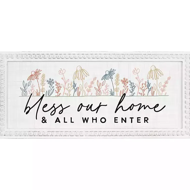 Kirklands Home Wall Quotes & Signs|Bless Our Home Wall Plaque