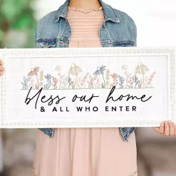 Kirklands Home Wall Quotes & Signs|Bless Our Home Wall Plaque