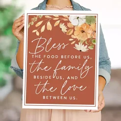 Discount Bless the Food Before Us Canvas Wall Plaque Fall