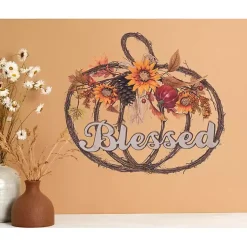Online Blessed Twig Pumpkin Shaped Wreath Fall