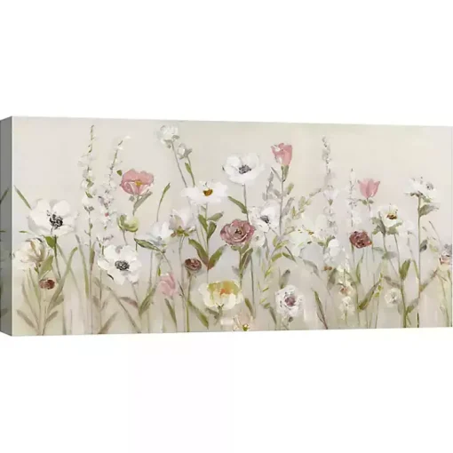 Kirklands Home Canvas Art|Blooming Around Canvas Art Print Tan