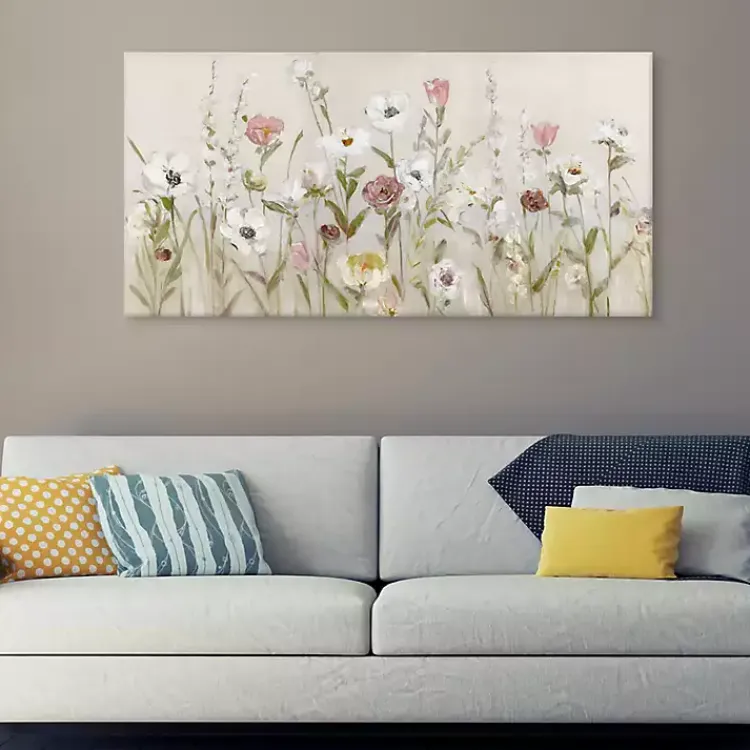 Kirklands Home Canvas Art|Blooming Around Canvas Art Print Tan
