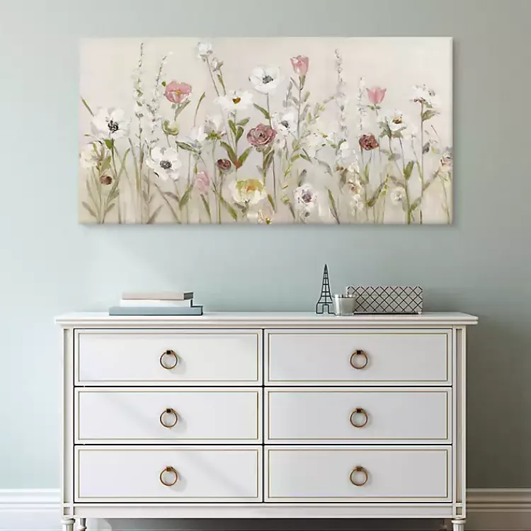 Kirklands Home Canvas Art|Blooming Around Canvas Art Print Tan