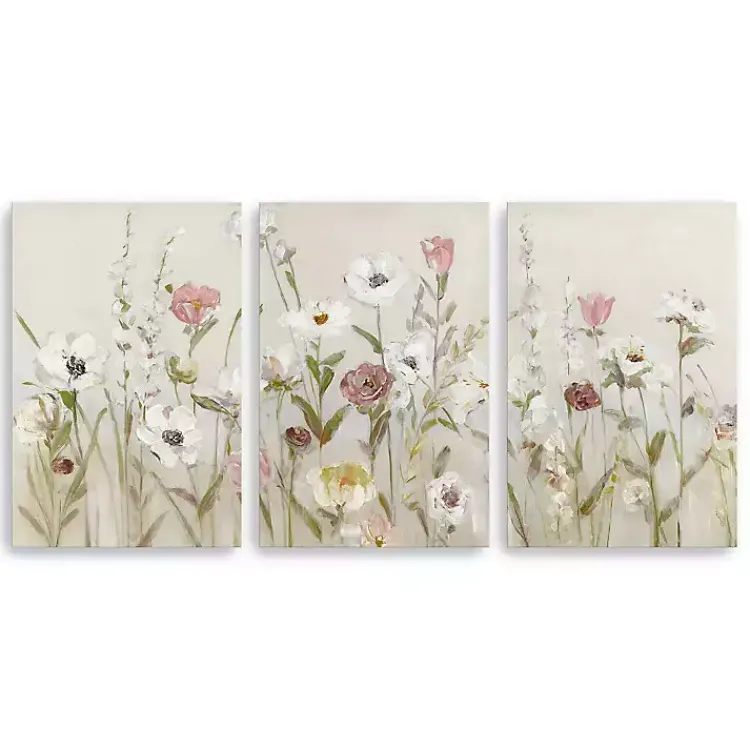 Kirklands Home Canvas Art|Blooming Around Canvas Art Prints, Set of 3 Multi
