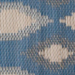 Kirklands Home Outdoor Rugs|Blue & Gray Diamond Stripe Outdoor Area Rug, 3x6