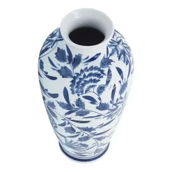 Discount Blue & White Chinoiserie Ceramic Vase, 13 in. Vases