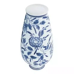 Discount Blue & White Chinoiserie Ceramic Vase, 13 in. Vases