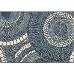 Kirklands Home Outdoor Rugs|Blue & White Circles Indoor/Outdoor Rug, 2x3
