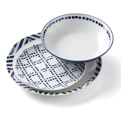 Kirklands Home Dinnerware|Blue & White Harbour 12-pc. Dinnerware Set