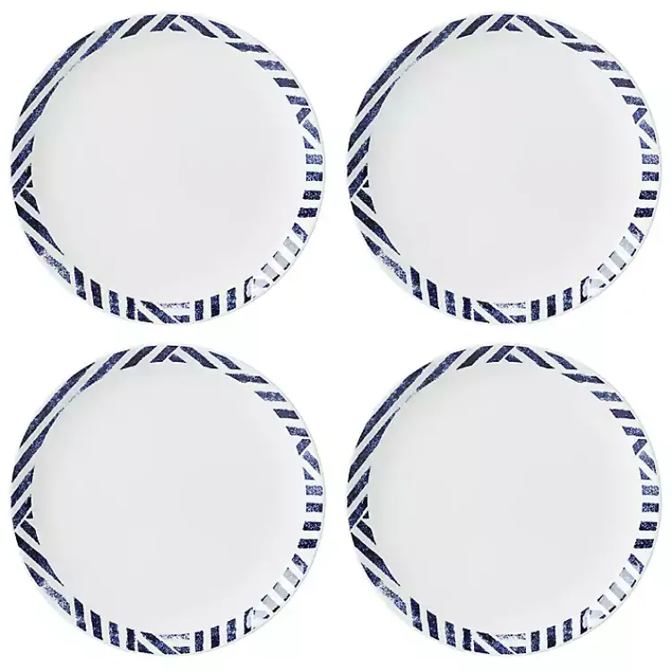 Kirklands Home Dinnerware|Blue & White Harbour 12-pc. Dinnerware Set