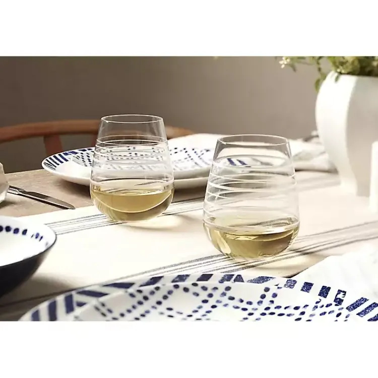 Kirklands Home Dinnerware|Blue & White Harbour 12-pc. Dinnerware Set
